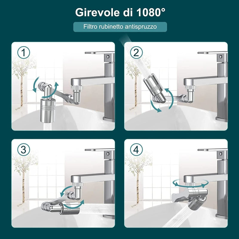 Testa Rubinetto Movibile 1080 Gradi