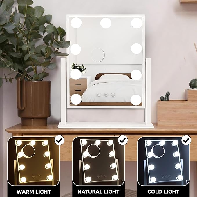 Specchio da trucco con luci 9